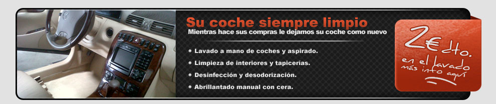 2€ de descuento en el lavado